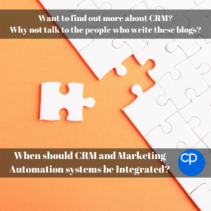 When should CRM and Marketing Automation system be Integrated? Title Image